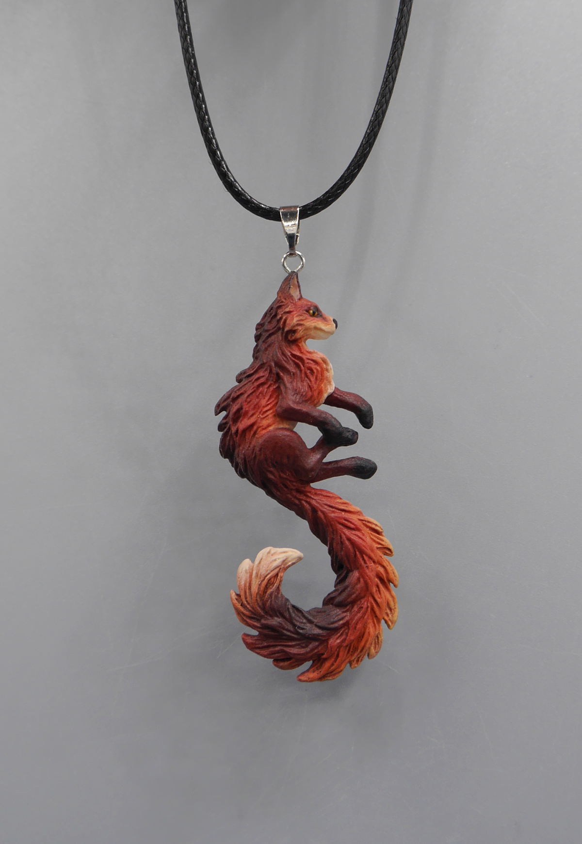 Fox Pendant (dark red)