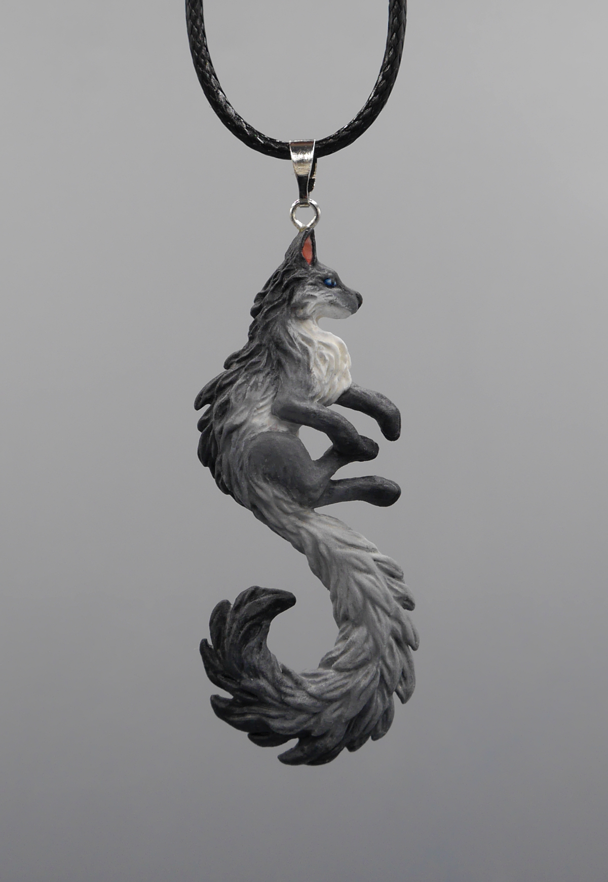 Fox Pendant (grey)