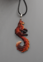 Fox Pendant (dark red)