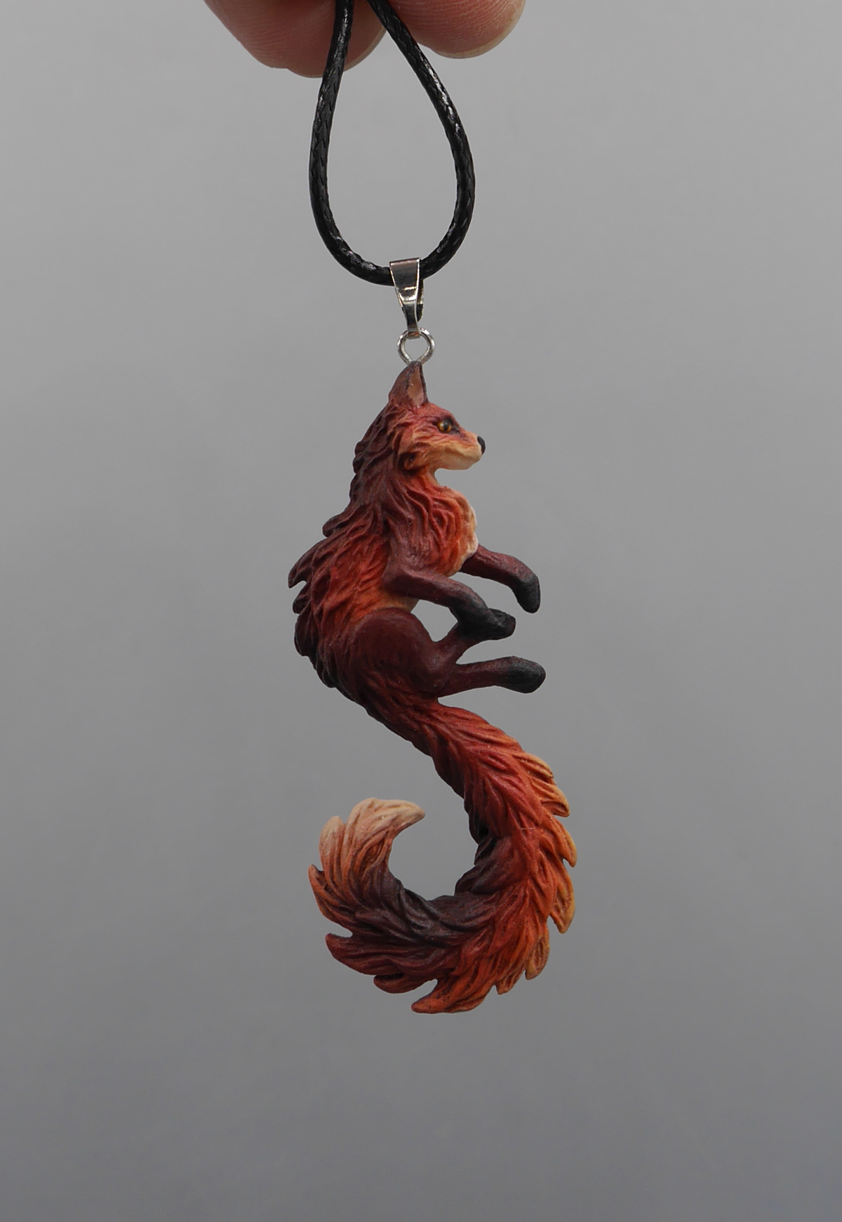 Fox Pendant (dark red)