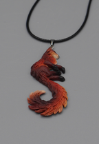 Fox Pendant (dark red)