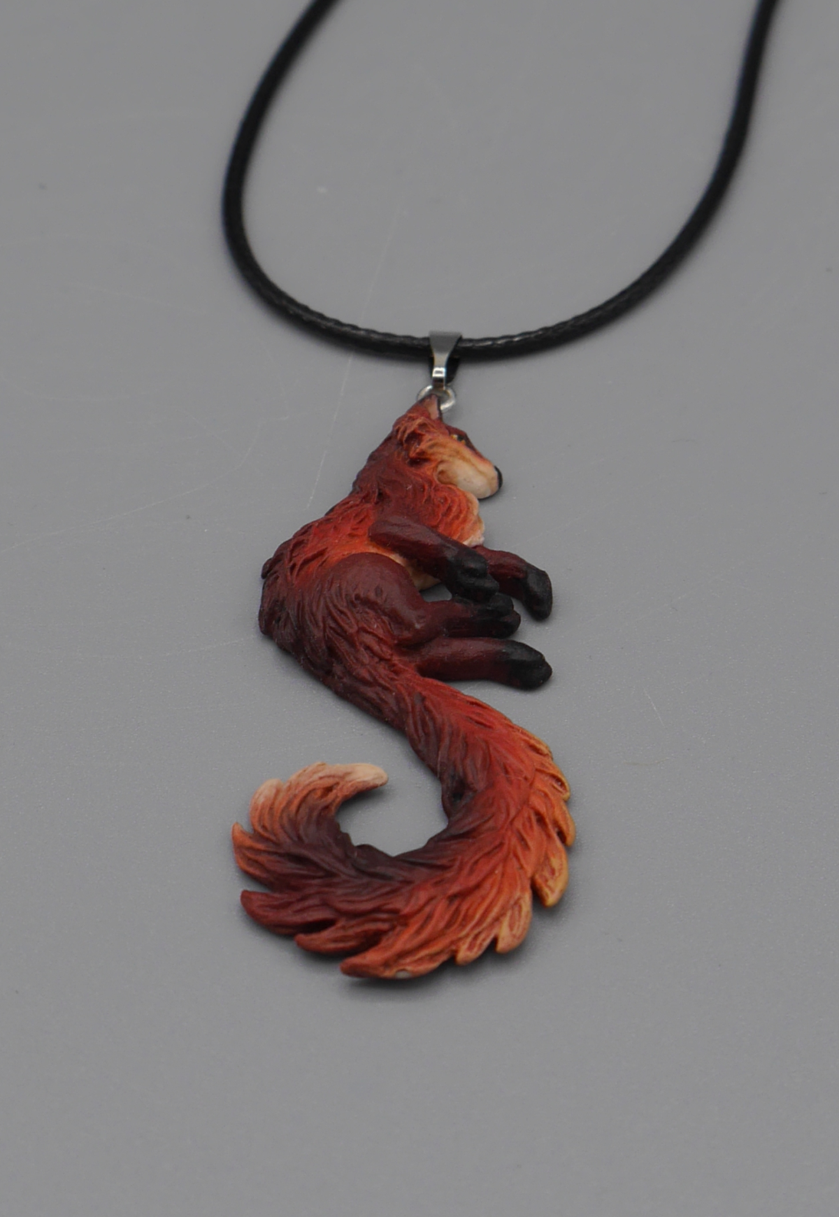 Fox Pendant (dark red)