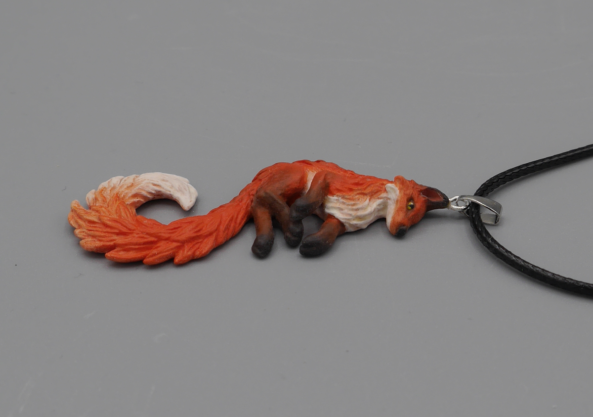 Fox Pendant (orange)
