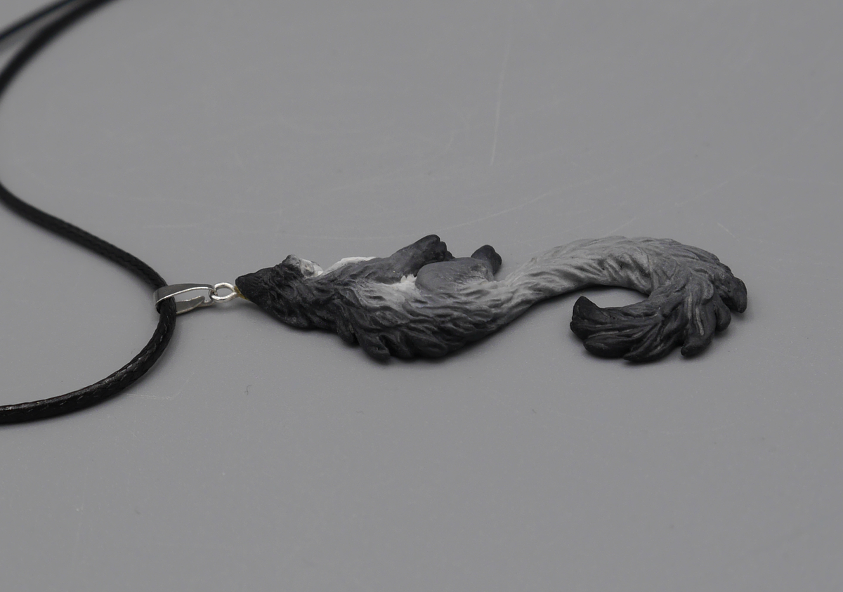 Fox Pendant (grey)