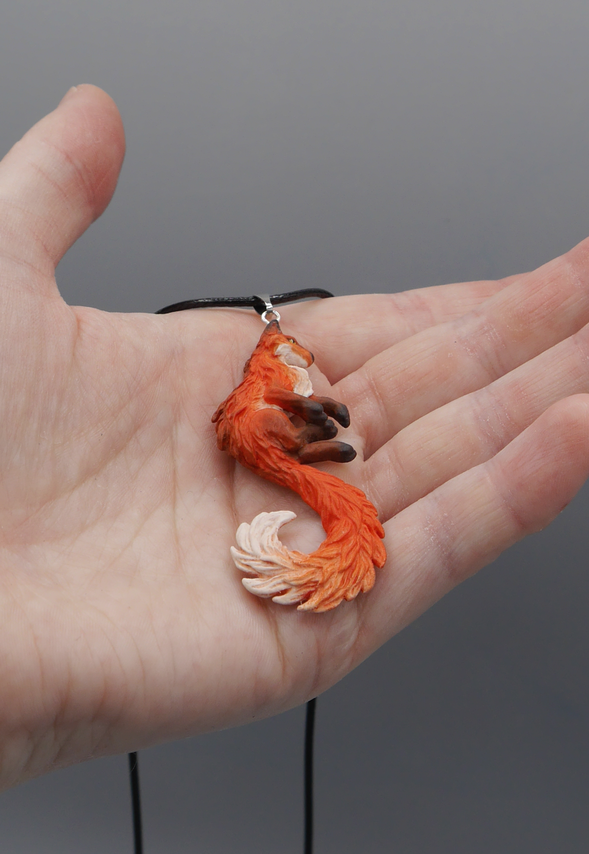 Fox Pendant (orange)