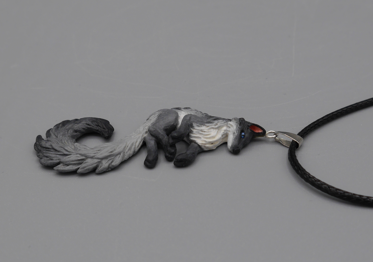 Fox Pendant (grey)