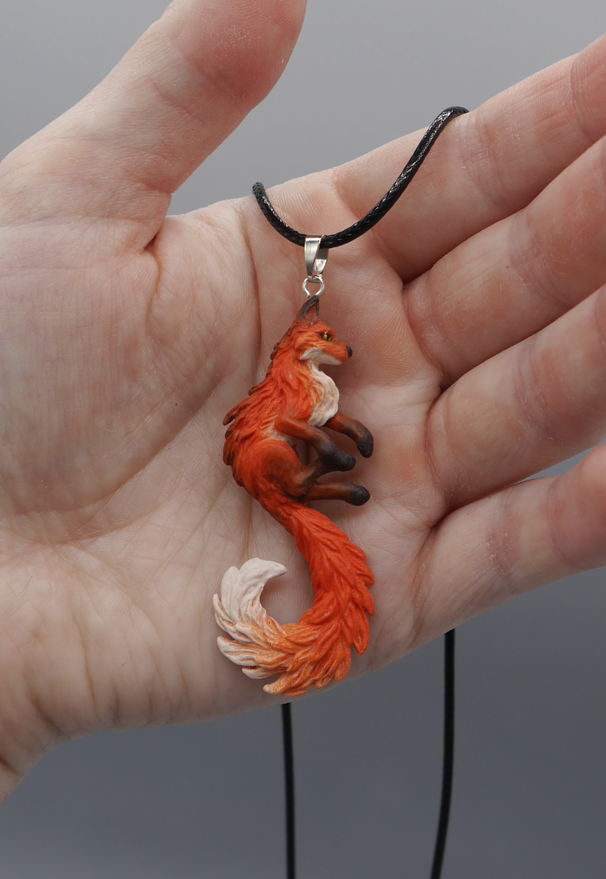 Fox Pendant (orange)