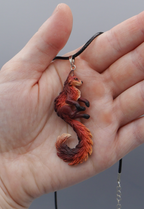 Fox Pendant (dark red)