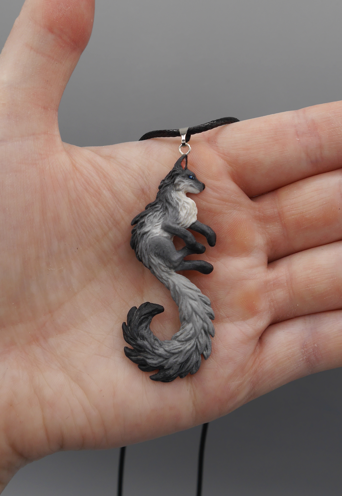 Fox Pendant (grey)