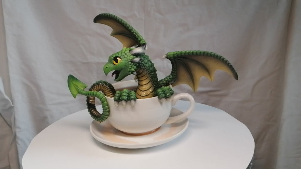 Coffee Cup Dragon Green
