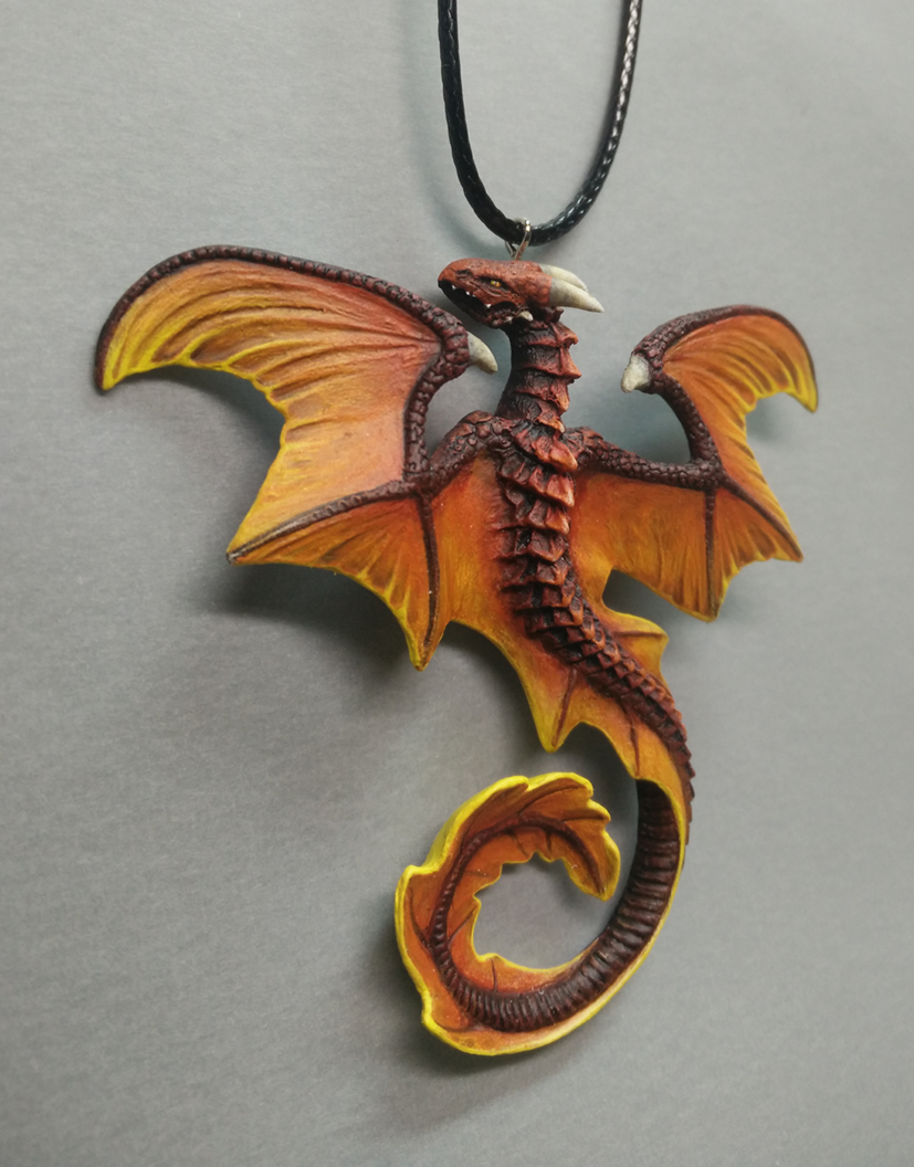 Red Dragon Necklace